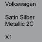 Preview: Volkswagen, Satin Silber Metallic 2C, X1.